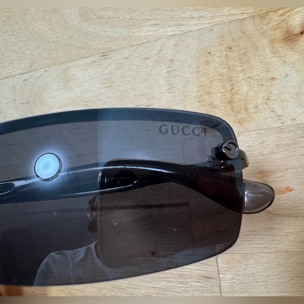 Gucci Dark Gray Visor Sunglasses